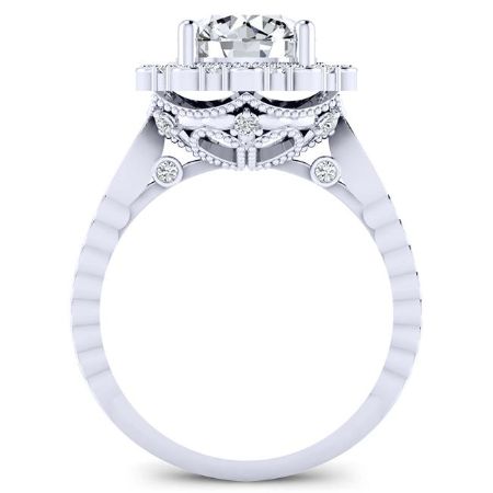 Lita Round Diamond Engagement Ring (Lab Grown Igi Cert) whitegold