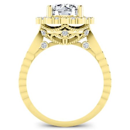 Lita Round Diamond Engagement Ring (Lab Grown Igi Cert) yellowgold
