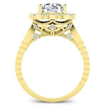 Lita Round Moissanite Bridal Set yellowgold