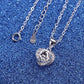 Livie Moissanite Necklace whitegold