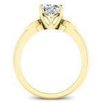 Lobelia Cushion Moissanite Engagement Ring yellowgold