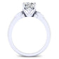 Lobelia Diamond Matching Band Only (engagement Ring Not Included) For Ring With Cushion Center whitegold