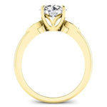 Lobelia Diamond Matching Band Only (engagement Ring Not Included) For Ring With Round Center yellowgold