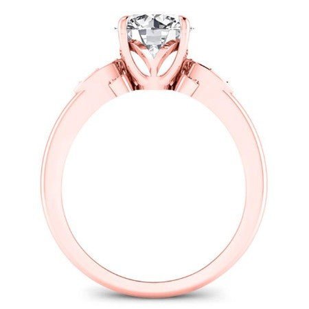 Lobelia Round Diamond Bridal Set (Lab Grown Igi Cert) rosegold