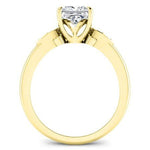 Lobelia Diamond Matching Band Only (engagement Ring Not Included) For Ring With Princess Center yellowgold