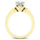 Lobelia Princess Diamond Engagement Ring (Lab Grown Igi Cert) yellowgold