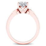 Lobelia Princess Moissanite Bridal Set rosegold
