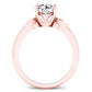 Lobelia Round Diamond Bridal Set (Lab Grown Igi Cert) rosegold