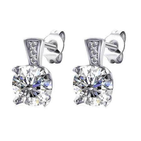 Londyn Diamond Earrings (Clarity Enhanced) whitegold