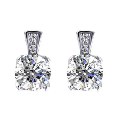 Londyn Moissanite Earrings whitegold