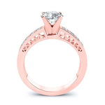 Lotus Princess Diamond Engagement Ring (Lab Grown Igi Cert) rosegold