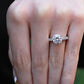 Lotus Round Diamond Engagement Ring (Lab Grown Igi Cert) whitegold