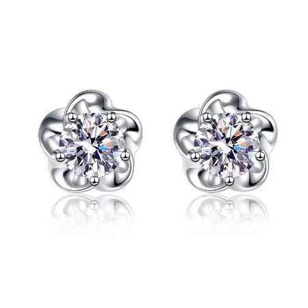 Luna Diamond Earrings (Clarity Enhanced) whitegold