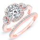 Lunaria Cushion Diamond Bridal Set (Lab Grown Igi Cert) rosegold