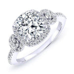 Lunaria Cushion Diamond Engagement Ring (Lab Grown Igi Cert) whitegold