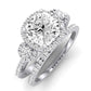 Lunaria Diamond Matching Band Only (does Not Include Engagement Ring) For Ring With Cushion Center whitegold