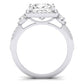 Lunaria Diamond Matching Band Only (does Not Include Engagement Ring) For Ring With Princess Center whitegold