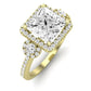 Lunaria Diamond Matching Band Only (does Not Include Engagement Ring) For Ring With Princess Center yellowgold