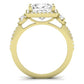 Lunaria Diamond Matching Band Only (does Not Include Engagement Ring) For Ring With Princess Center yellowgold