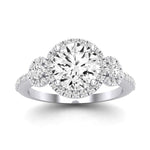 Lunaria Diamond Matching Band Only (does Not Include Engagement Ring) For Ring With Round Center whitegold