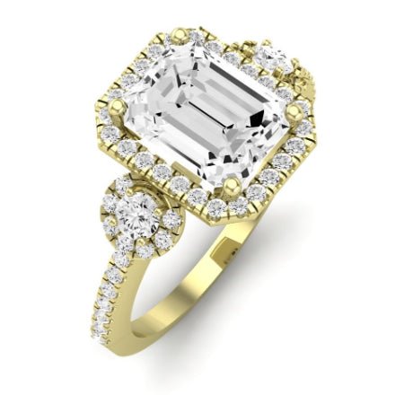 Lunaria Emerald Diamond Bridal Set (Lab Grown Igi Cert) yellowgold