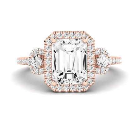 Lunaria Emerald Diamond Bridal Set (Lab Grown Igi Cert) rosegold