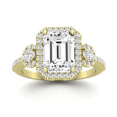 Lunaria Emerald Diamond Bridal Set (Lab Grown Igi Cert) yellowgold