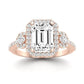 Lunaria Emerald Diamond Bridal Set (Lab Grown Igi Cert) rosegold