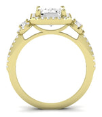 Lunaria Emerald Diamond Engagement Ring (Lab Grown Igi Cert) yellowgold