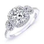 Lunaria Cushion Diamond Engagement Ring (Lab Grown Igi Cert) whitegold