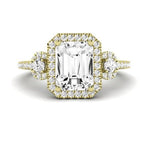 Lunaria Emerald Diamond Bridal Set (Lab Grown Igi Cert) yellowgold