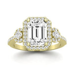 Lunaria Emerald Diamond Bridal Set (Lab Grown Igi Cert) yellowgold