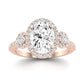 Lunaria Oval Diamond Bridal Set (Lab Grown Igi Cert) rosegold