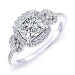 Lunaria Princess Diamond Engagement Ring (Lab Grown Igi Cert) whitegold