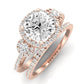 Lunaria Moissanite Matching Band Only (does Not Include Engagement Ring) For Ring With Cushion Center rosegold