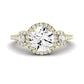 Lunaria Moissanite Matching Band Only (does Not Include Engagement Ring) For Ring With Round Center yellowgold