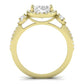 Lunaria Oval Diamond Bridal Set (Lab Grown Igi Cert) yellowgold