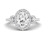 Lunaria Oval Diamond Bridal Set (Lab Grown Igi Cert) whitegold