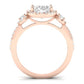 Lunaria Oval Diamond Bridal Set (Lab Grown Igi Cert) rosegold