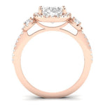 Lunaria Oval Diamond Bridal Set (Lab Grown Igi Cert) rosegold