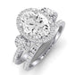 Lunaria Oval Diamond Bridal Set (Lab Grown Igi Cert) whitegold