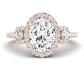 Lunaria Oval Diamond Engagement Ring (Lab Grown Igi Cert) rosegold