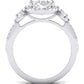 Lunaria Oval Diamond Engagement Ring (Lab Grown Igi Cert) whitegold