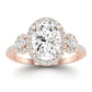 Lunaria Oval Diamond Engagement Ring (Lab Grown Igi Cert) rosegold