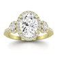 Lunaria Oval Diamond Engagement Ring (Lab Grown Igi Cert) yellowgold