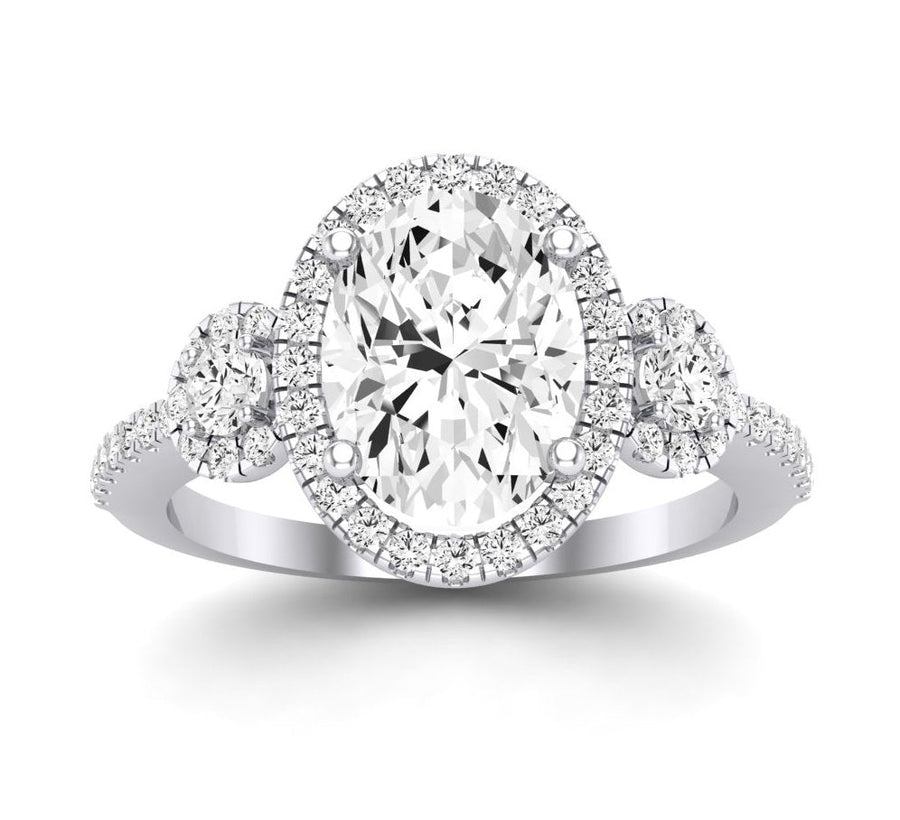4.00 ct - Lunaria - Oval Lab Diamond Engagement Ring (IGI Certified)