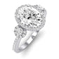 Lunaria Oval Diamond Engagement Ring (Lab Grown Igi Cert) whitegold