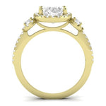 Lunaria Oval Moissanite Bridal Set yellowgold