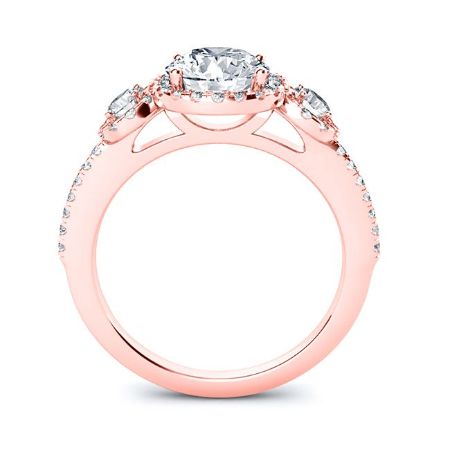 Lunaria Princess Moissanite Bridal Set rosegold