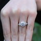 Lunaria Round Diamond Engagement Ring (Lab Grown Igi Cert) whitegold